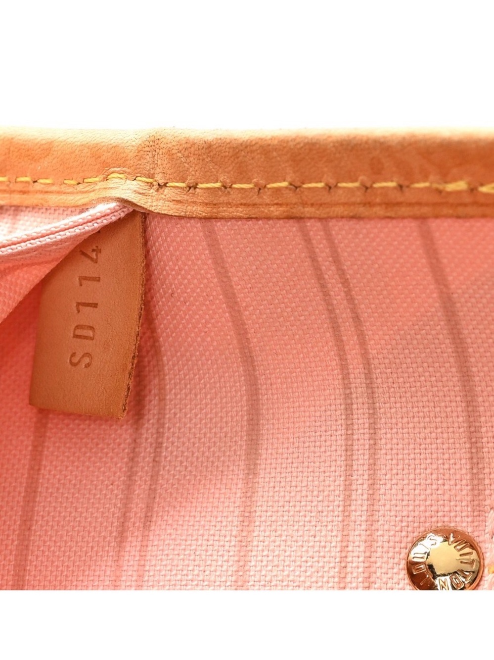 Louis Vuitton Pink & Cream Damier Azur Graffiti Neverfull Tote - Picture 7 of 11